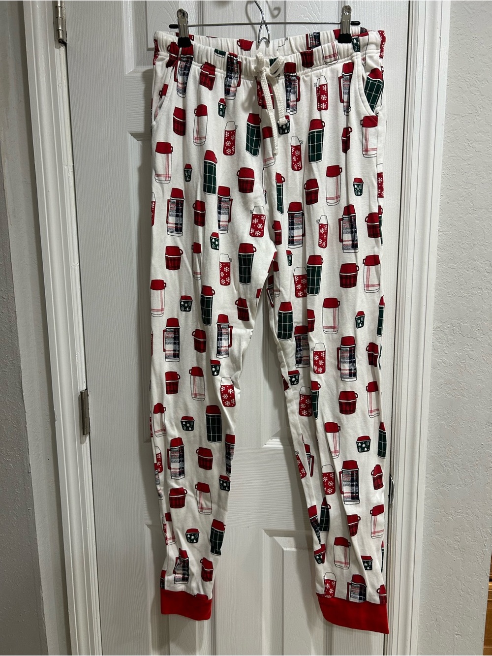 Honest Baby Family Matching Holiday Thermos Print Pajama Pants | Men's XL